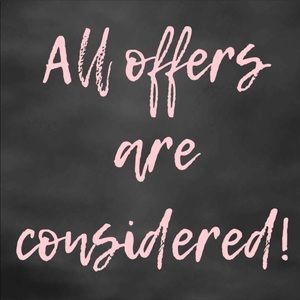 All offers considered